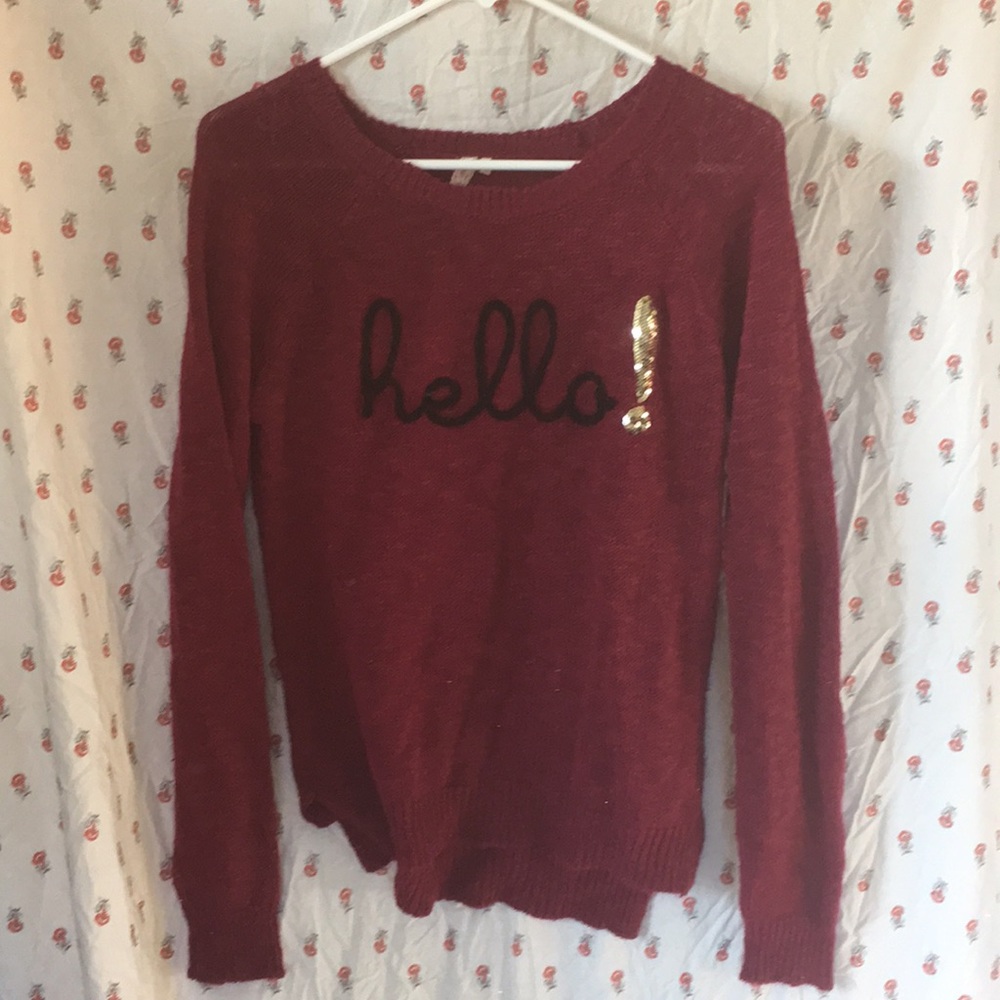 “Hello!” Sweater